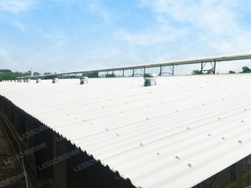 PVC Hollow Roofing Sheet used in farms